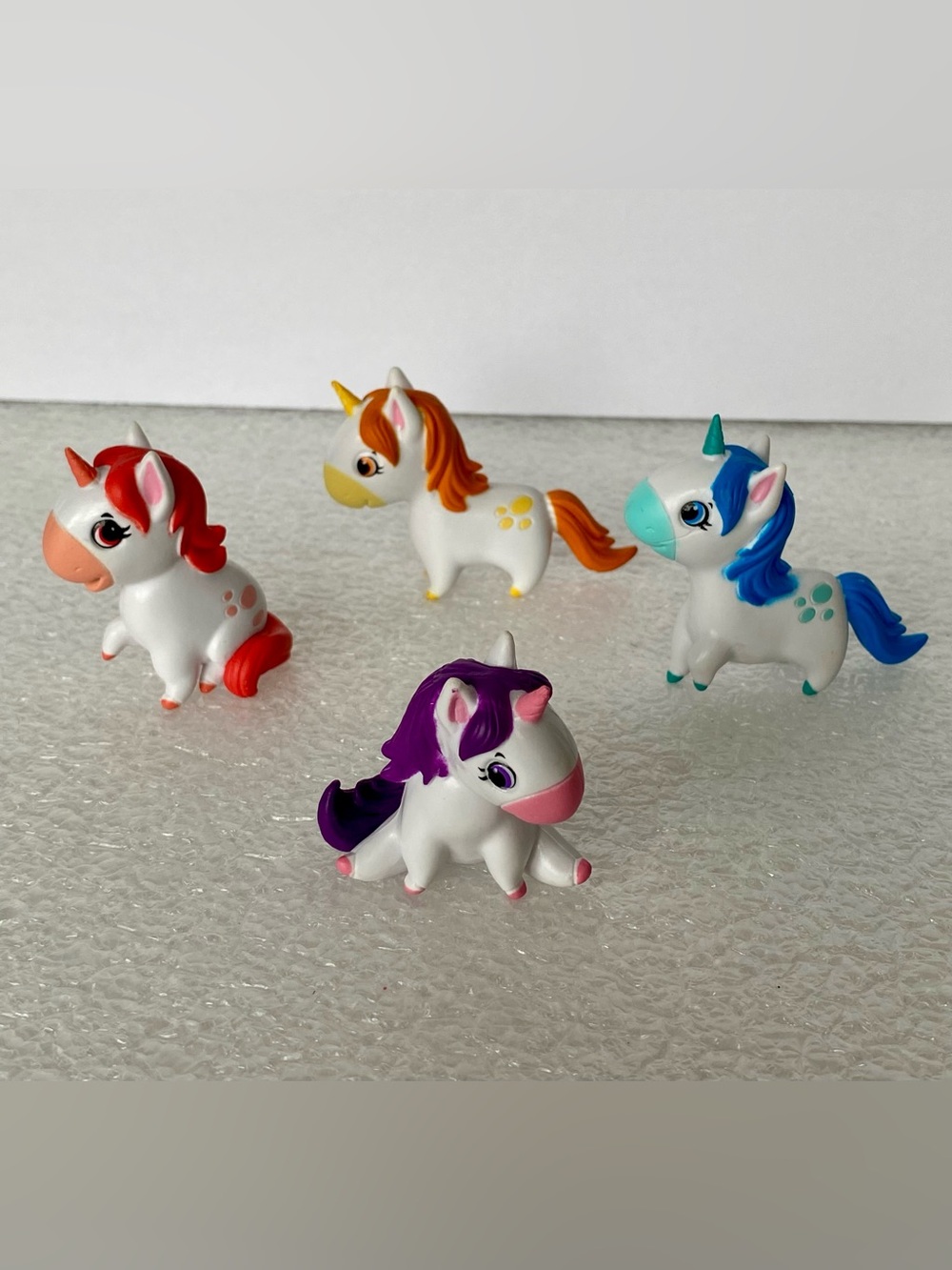 Lot of 4 Phidal Land of Unicorns My Mini Busy Books Replacement Figures PVC Toys
